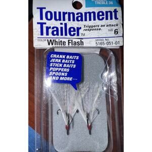 NEW Owner Stinger-36 Tournament Trailer Treble Hook #6 Black Chrome 5165-051-01